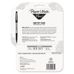 Papermate® Flair Felt Tip Stick Marker Pen, 0.4mm, Assorted Ink, Gray Barrel, 16/Pack view 4