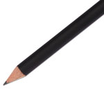 Papermate® Mirado Black Warrior Pencil, HB (#2), Black Lead, Black Matte Barrel, Dozen view 2