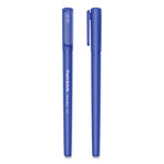 Papermate® Write Bros. Stick Ballpoint Pen, Medium 1mm, Blue Ink/Barrel, Dozen view 3