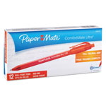 Papermate® ComfortMate Ballpoint Retractable Pen, Red Ink, Medium, Dozen view 1