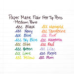 Papermate® Point Guard Flair Needle Tip Stick Pen, Black Ink, 0.7mm, Dozen view 3