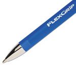 Papermate® FlexGrip Elite Retractable Ballpoint Pen, Medium 1mm, Blue Ink/Barrel, Dozen view 3