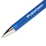 Papermate® FlexGrip Elite Retractable Ballpoint Pen, Fine 0.8mm, Blue Ink/Barrel, Dozen view 1