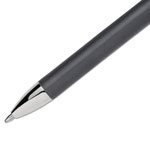 Papermate® FlexGrip Elite Stick Ballpoint Pen, Medium 1mm, Black Ink/Barrel, Dozen view 3