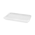 Pactiv Meat Tray, #4 Shallow, 9.13 x 7.13 x 0.65, White, Foam, 500/Carton view 3
