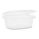 Pactiv EarthChoice PET Hinged Lid Deli Container, 7.38 x 5.88 x 2.38, 24 oz, 1-Compartment, Clear, 280/Carton view 1