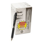 Pentel WOW! Retractable Ballpoint Pen Value Pack, Medium 1 mm, Black Ink/Barrel, 36/Pack view 3