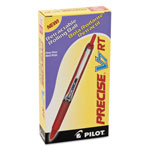 Pilot Precise V7RT Retractable Roller Ball Pen, Fine 0.7mm, Red Ink, Red Barrel view 1
