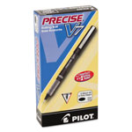 Pilot Precise V7 Stick Roller Ball Pen, Fine 0.7mm, Black Ink/Barrel, Dozen view 1