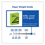 Printworks™ Professional Color Cardstock, 65 lb Cover Weight, 8.5 x 11, Emerald Green, 250/Ream view 2