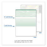 Paris Business Forms Standard Security Check, 11 Features, 8.5 x 11, Green Marble Top, 500/Ream view 2