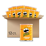 Pringles® Grab & Go Cheddar Cheese Crisps, 1.4 oz Can, 12 Carton view 1