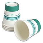 Perk™ Paper Hot Cups, 10 oz, White/Teal, 50/Pack view 4