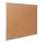 Quartet® Classic Series Cork Bulletin Board, 24 x 18, Silver Aluminum Frame view 1