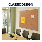 Quartet® Classic Series Cork Bulletin Board, 48 x 36, Silver Aluminum Frame view 4