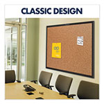Quartet® Classic Series Cork Bulletin Board, 96x48, Black Aluminum Frame view 4