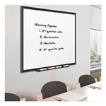 Quartet® Classic Porcelain Magnetic Whiteboard, 48 x 36, Black Aluminum Frame view 3