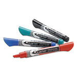 Quartet® EnduraGlide Dry Erase Marker, Broad Chisel Tip, Assorted Colors, 4/Set view 1