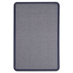 Quartet® Contour Fabric Bulletin Board, 48 x 36, Light Blue, Plastic Navy Blue Frame view 5