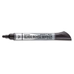 Quartet® Premium Glass Board Dry Erase Marker, Broad Bullet Tip, Black, Dozen view 1