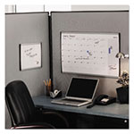 Quartet® Magnetic Dry-Erase Board, Steel, 11 x 14, White Surface, Silver Aluminum Frame view 2