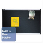 Quartet® Prestige Embossed Foam Bulletin Board, 36 x 24, Black, Aluminum Frame view 2