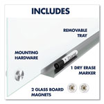Quartet® Brilliance Glass Dry-Erase Boards, 48 x 36, White Surface view 1