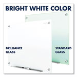 Quartet® Brilliance Glass Dry-Erase Boards, 72 x 48, White Surface view 2