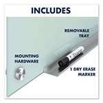 Quartet® Infinity Glass Marker Board, Frosted, 72 x 48 view 4