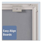 Quartet® Matrix Magnetic Boards, Painted Steel, 16 x 16, White, Aluminum Frame view 1