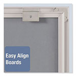 Quartet® Matrix Magnetic Boards, Painted Steel, 34 x 23, White, Aluminum Frame view 4