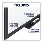 Quartet® Classic Series Total Erase Dry Erase Board, 36 x 24, White Surface, Black Frame view 3