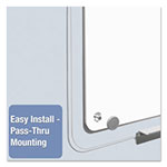 Quartet® iQ Total Erase Board, 11 x 7, White, Clear Frame view 5