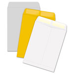 Quality Park Catalog Envelope, #10 1/2, Cheese Blade Flap, Gummed Closure, 9 x 12, White, 100/Box view 1