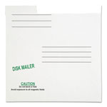 Quality Park Redi-File Disk Pocket/Mailer, CD/DVD, Square Flap, Perforated Flap Closure, 6 x 5.88, White, 10/Pack view 1