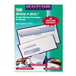 Quality Park Reveal-N-Seal Envelope, #8 5/8, Commercial Flap, Self-Adhesive Closure, 3.63 x 8.63, White, 500/Box view 1