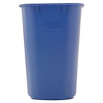 Rubbermaid Small Deskside Recycling Container, Rectangular, Plastic, 13.63 qt, Blue view 1