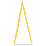 Rubbermaid Caution Wet Floor Floor Sign, Plastic, 11 x 12 x 25, Bright Yellow, 6/Carton view 1