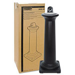 Rubbermaid GroundsKeeper Tuscan Receptacle, 13 x 13 x 38.38, Black view 1