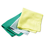 Rubbermaid Reusable Cleaning Cloths, Microfiber, 16 x 16, Yellow, 12/Carton view 1