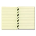 National Brand Single-Subject Wirebound Notebooks, Narrow Rule, Brown Paperboard Cover, (80) 7.75 x 5 Sheets view 1