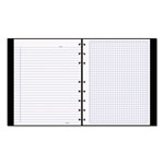 Blueline NotePro Quad Notebook, Data/Lab-Record Format with Narrow and Quadrille Rule Sections, Black Cover, (96) 9.25 x 7.25 Sheets view 1