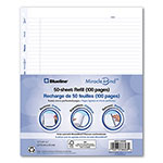Blueline MiracleBind Ruled Paper Refill Sheets for all MiracleBind Notebooks and Planners, 11 x 9.06, White/Blue Sheets, Undated view 3