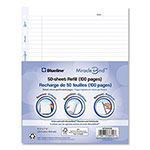 Blueline MiracleBind Ruled Paper Refill Sheets for all MiracleBind Notebooks and Planners, 9.25 x 7.25, White/Blue Sheets, Undated view 1
