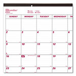 Rediform Monthly Desk Pad Calendar, 22 x 17, White/Burgundy Sheets, Black Binding, Black Corners, 12-Month (Jan to Dec): 2024 view 2