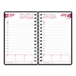 Brownline DuraFlex Daily Planner, 8 x 5, Black Cover, 12-Month (Jan to Dec): 2024 view 1