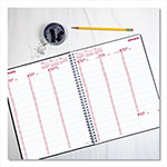 Brownline DuraFlex Weekly Planner, 11 x 8.5, Black Cover, 12-Month (Jan to Dec): 2024 view 3