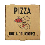 BluTable Pizza Boxes, 10 x 10 x 1.75, Kraft, 50/Pack view 1