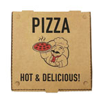 BluTable Pizza Boxes, 12 x 12 x 1.75, Kraft, 50/Pack view 1