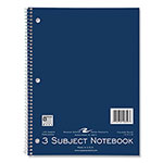 Roaring Spring Paper Subject Wirebound Notebook, 3-Subject, Medium/College Rule, Asst Cover, (120) 10.5 x 8 Sheets, 24/CT view 1